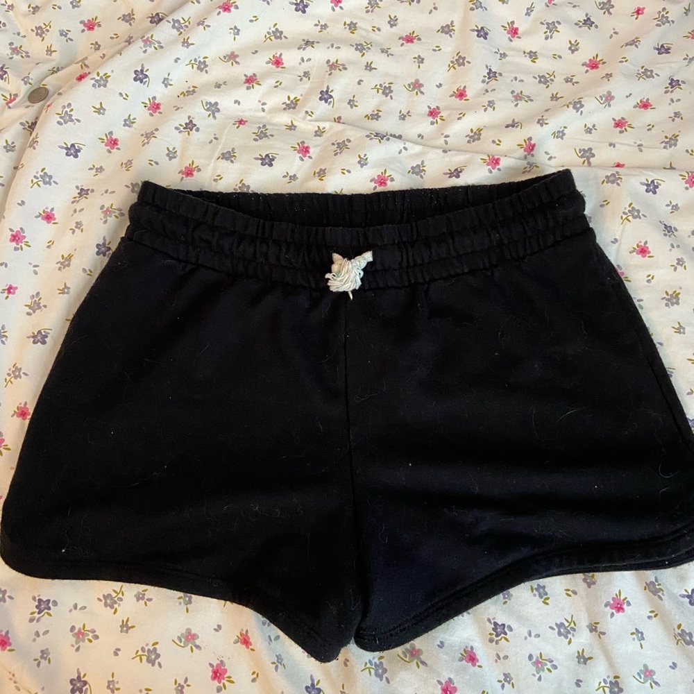 Cat & Jack Black Shorts with Teal and With String